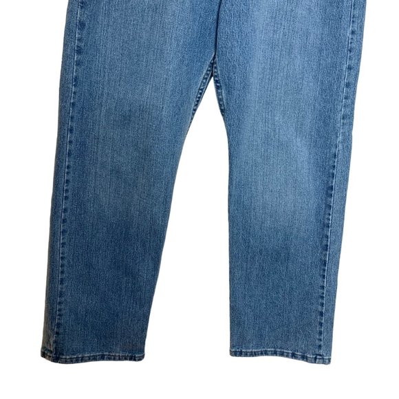 Wrangler Blue Jeans Light Wash Denim Pants Bootcut Relaxed Fit Flex Mens Size 36 - Picture 3 of 8